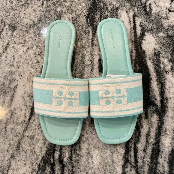 Tory Burch Jacquard Slide Sandals - Picture 2 of 7